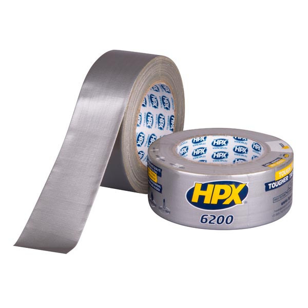 Стрічка армована одностороння HPX6200 48мм х 25м срібляста 