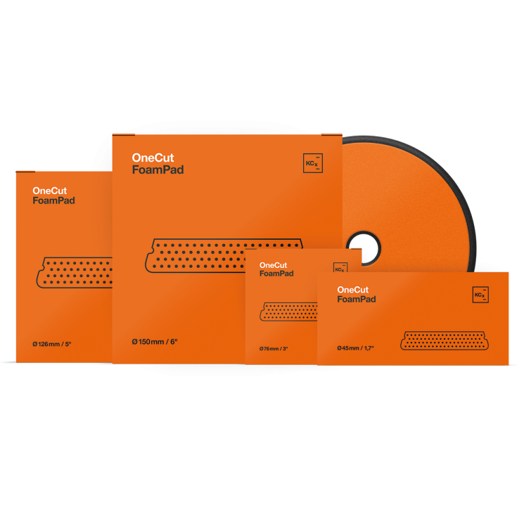 Полірувальний круг помаранчевий One Cut Foam Pad 126 мм 
